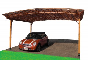 木製トラス屋根
